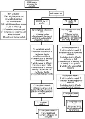 A randomized feasibility trial of the modified Atkins diet in older adults with mild cognitive impairment due to Alzheimer’s disease